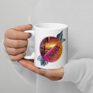 sunset vibes mug blanc