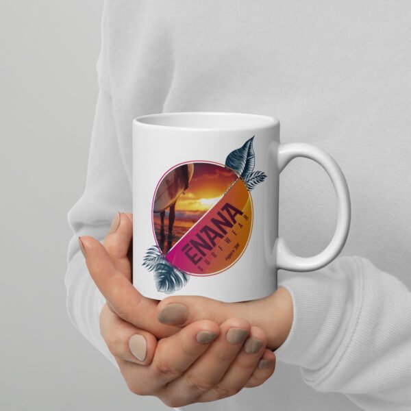 sunset vibes mug blanc
