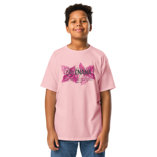 tropical spirit kids pink – t shirt tropical enfant